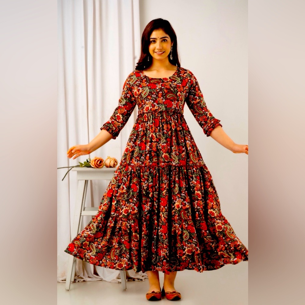 Brand New Cotton Made in India Maternity frock with little cute Zippers